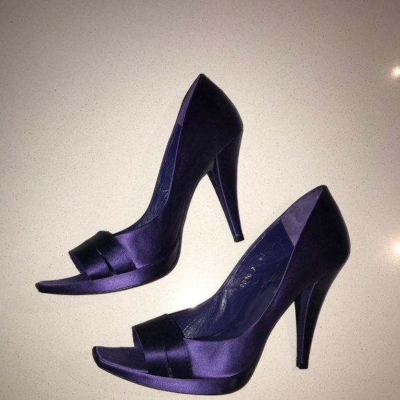 Purple Pedro Garcia open toe pumps size 41 - Picture 1 of 7